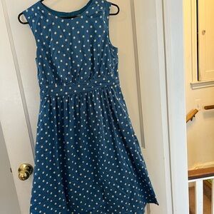 Emily and Fin Blue Polka Dot Mini Dress